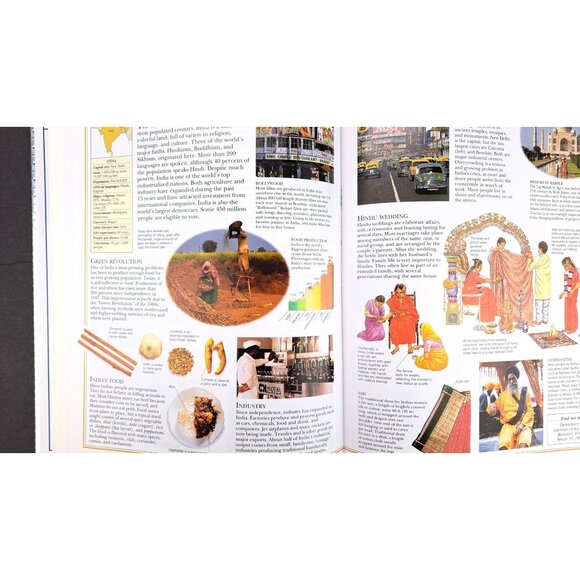 DK Geography Of World Book Hardcover Encyclopedia Illustrated Photos Educational - Picture 9 of 12